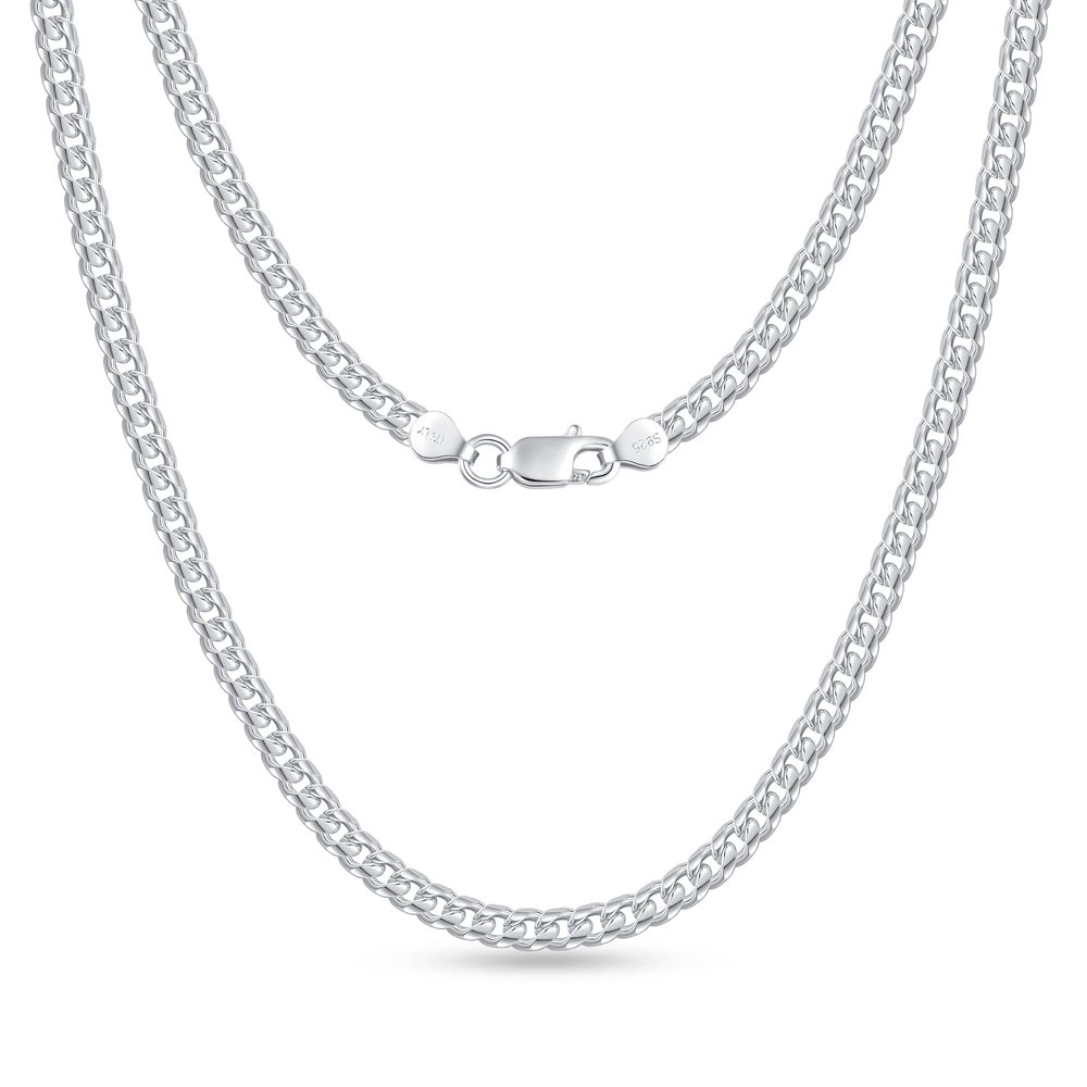 925 Sterling Silver Cuban Link Chain Necklace