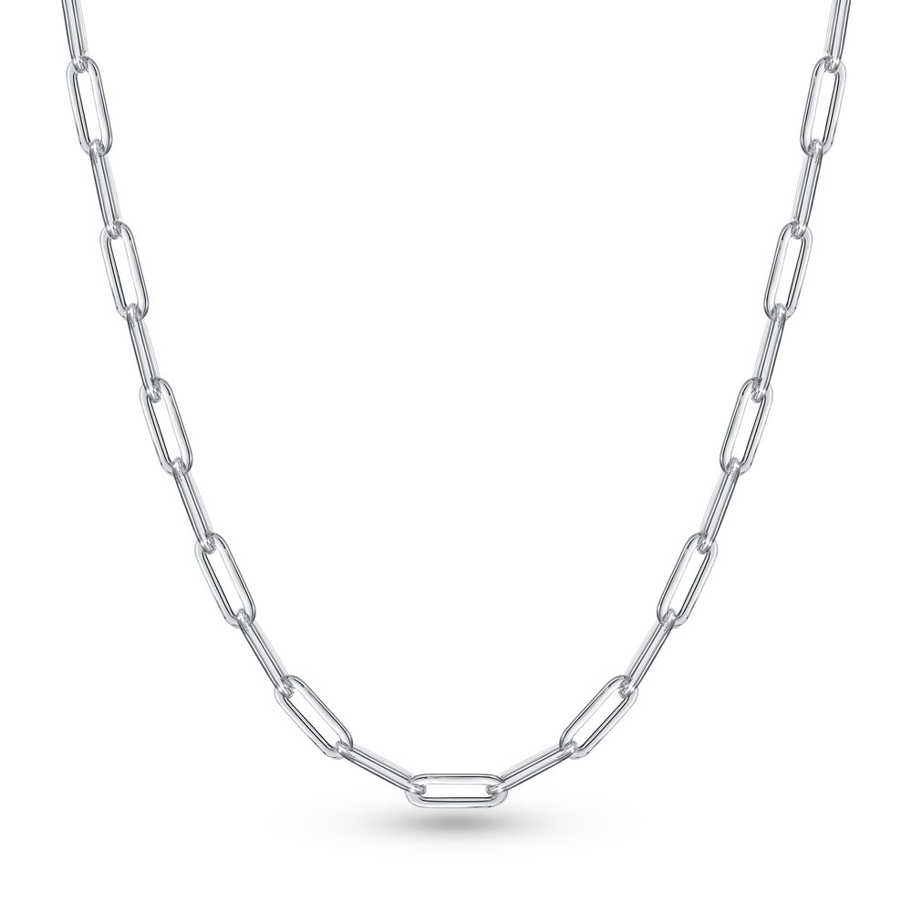 925 Sterling Silver Paperclip Chain Necklace